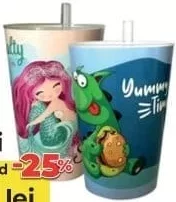 Pahar cu pai Gondol, 400 ml (preț card)