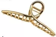 Agrafă de păr din metal auriu, 13,5 cm