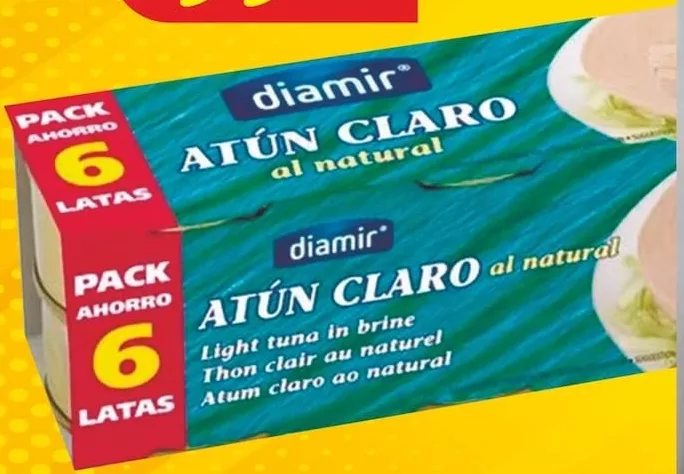Ton Diamir în suc propriu, 6×80 g