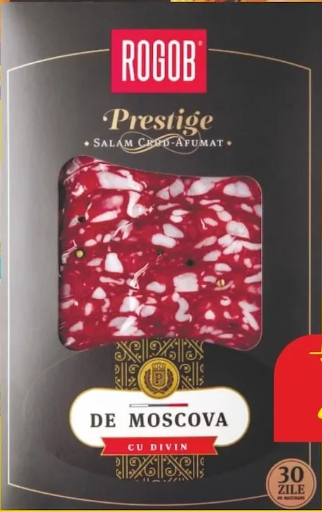 Salam crud-afumat Rogob Prestige De Moscova cu divin, feliat