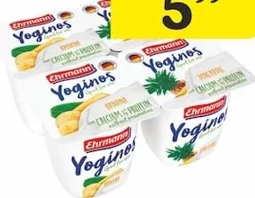 Iaurt Ehrmann Yoginos în sortiment, 100 g