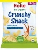 Gustare organică de mei Holle Bio Crunchy Snack, 25 g
