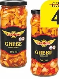 Ciuperci Lux Menu în sortiment, 580 ml
