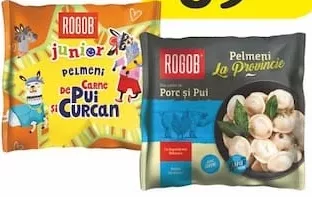 Pelmeni Rogob pui-curcan și porc-pui, 400 g