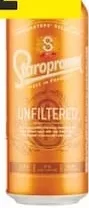Bere Staropramen nefiltrată, doză, 0.5 l
