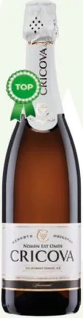 Vin spumant Cricova, alb demisec / alb dulce / roz demisec, 0.75 l