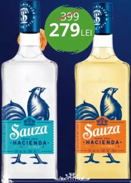 Tequila Sauza Hacienda Silver/Gold, 0,7 L
