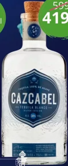 Tequila Cazcabel Blanco, 0,7 L