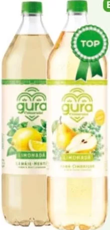 Gura Căinarului limonadă: lămâie și mentă / pară și cimbrișor, 1,5 l
