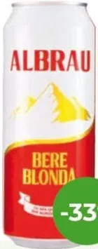 Albrau bere blondă clasică / fără alcool, 500 ml