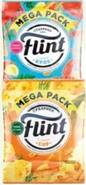 Flint pesmeți: cașcaval / crab / smântână și verdeață, 100 g