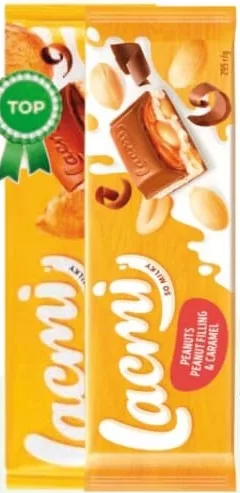 Roshen Lacmi ciocolată: arahide și caramel 295 g / nuci și biscuiți 265 g / vafe și cacao 235 g