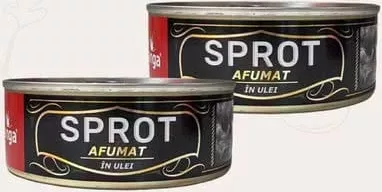 BANGA Șprote mascate în ulei de floarea-soarelui, 240 g