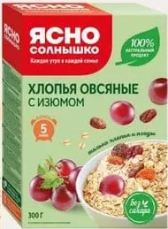 ЯСНО СОЛНЫШКО Fulgi de ovăz sortiment divers 300g