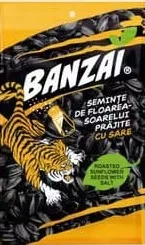 BANZAI Semințe de floarea soarelui cu/fără sare 130g