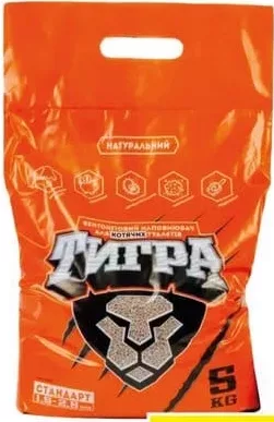 ТИГРА Așternut igienic pentru pisici de bentonită, granule medii 5kg