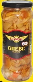 LUX MENU Ciuperci ghebe marinate, 530 g