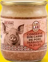 LAN Conservă din carne de porc înăbușită, 500 g
