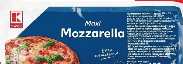 K-CLASSIC Моцарела maxi, 45%, 400 г