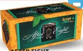 AFTER EIGHT Шоколад із м’ятою original/апельсин, 200 г; активуйте купон і скануйте Kaufland Card XTRA