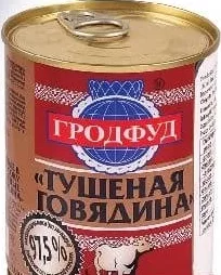 GRODFOOD Тушкована яловичина, 338 г