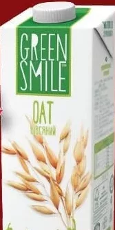 GREEN SMILE Вівсяний напій, 2,5%, 1 л