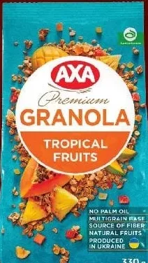AXA Premium Гранола з тропічними фруктами 330 g
