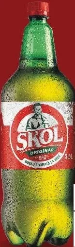 Skol Пиво світле, алкоголь5% 2.5 l