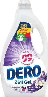 Dero2în1 Рідкий засіб для прання, лаванда,60прань 3 l