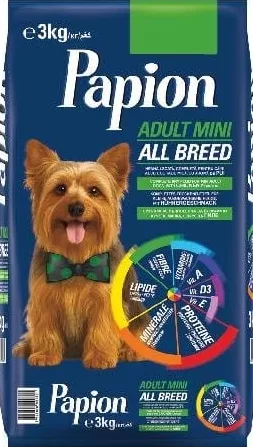 Papion Сухий корм для собак Mini Adult/Mini Junior, курка/курка-горох 3 kg
