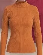 BUMBĂCEL Женская водолазка S–3XL, 95% хлопок 5% эластан, 1 шт; действует 22–28.10.2026