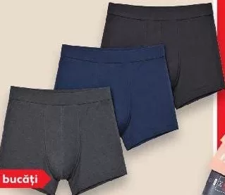 Чоловічі боксери M–XXL, мінімум60% бавовни, набір3шт; діє 22–28.10.2026