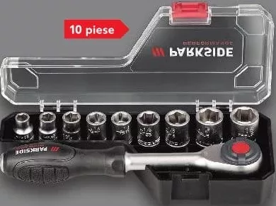 PARKSIDE PERFORMANCE Набір торцевих ключів, 10 предметів; діє 29.10–04.11.2026