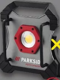 PARKSIDE PERFORMANCE Світлодіодний прожектор, 20 V,75 W,max10000 lm,1 шт; без акумулятора та зарядного пристрою; діє 29.10–04.11.2026