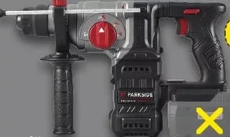PARKSIDE PERFORMANCE Комбінований перфоратор, 20 V,3 J,4700 min⁻¹,950 min⁻¹,13/24 mm,1 шт; без акумулятора та зарядного пристрою; діє 29.10–04.11.2026