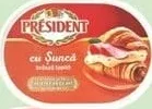 Плавленый сыр PRESIDENT со сливками/ветчиной 45%, 180 г