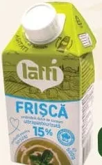 Latti ультрапастеризованные сливки 15%, 500 г