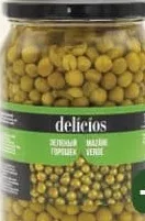 Горошек зелёный Delicios, 720 г