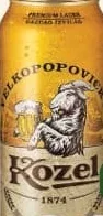 Пиво Kozel, 0,5 л; новая и зачёркнутая цены 32,90 при указанной скидке 24%