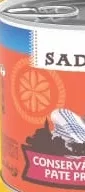 Паштет консервированный SADU 300 г; Кешбэк в MyLOCAL: отсканируйте карту в приложении до оплаты; только для товара из буклета с зелёным ценником на полке. 10%; 2.39 MDL cashback.
