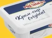 Сливочный сыр Original PRESIDENT 180 г; Кешбэк в MyLOCAL: отсканируйте карту в приложении до оплаты; только для товара из буклета с зелёным ценником на полке. 10%; 3.29 MDL cashback.