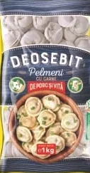Пельмени Deosebit 2X2 1 кг; Кешбэк в MyLOCAL: отсканируйте карту в приложении до оплаты; только для товара из буклета с зелёным ценником на полке. 10%; 4.79 MDL cashback.