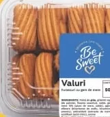 Печенье Valuri BESWEET 500 г; Кешбэк в MyLOCAL: отсканируйте карту в приложении до оплаты; только для товара из буклета с зелёным ценником на полке. 10%; 4.49 MDL cashback.