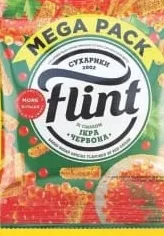 Сухарики FLINT 100 г; Кешбэк в MyLOCAL: отсканируйте карту в приложении до оплаты; только для товара из буклета с зелёным ценником на полке. 10%; 1.39 MDL cashback.