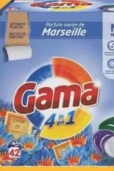 Капсулы для стирки GAMA Marseille 42 шт. по 18 мл; Кешбэк в MyLOCAL: отсканируйте карту в приложении до оплаты; только для товара из буклета с зелёным ценником на полке. 10%; 19.99 MDL cashback.