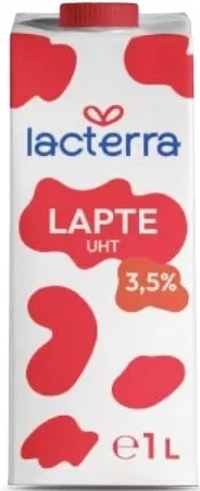 LACTERRA Молоко UHT 3.5% 1л