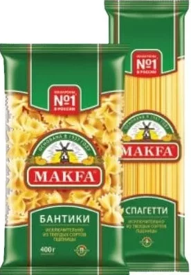 MAKFA Макароны ассортимент 400г; кешбэк 10% только с приложением Linella, по условиям приложения