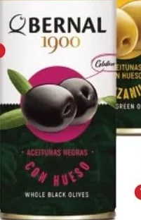 BERNAL чёрные оливки, в ассортименте, 370 мл