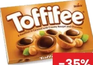 TOFFIFEE конфеты с фундуком, 125 г