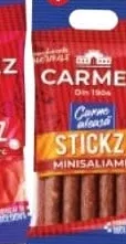 CARMEZ сырокопчёные колбаски салями, 80 г